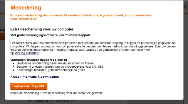 ING Internetbankieren-terreur