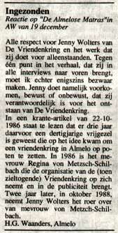 Mijn reactie op Jenny W.