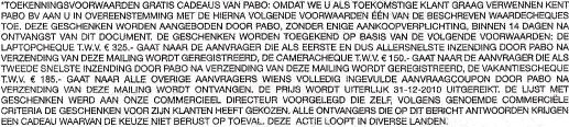 Toekenningsvoorwaarden.