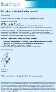 Mail van StarBright