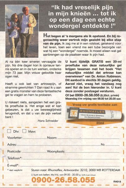 Rhumaflex advertentie
