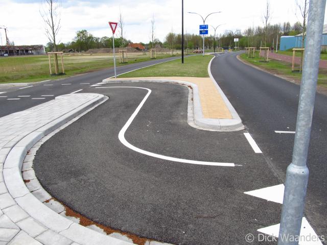 Het midden van de oversteek (Foto: Dick Waanders) Het midden van de oversteek (Foto: Dick Waanders)